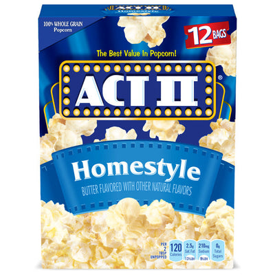 ACT II Palomitas de Maíz para Microondas Estilo Casero