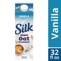 Silk Oat Creamer, Vanilla - Smooth & Lusciously Creamy