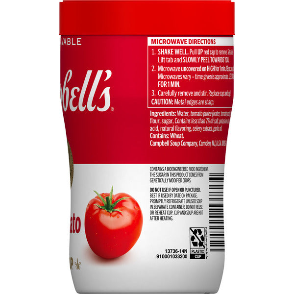 Taza de sopa de tomate Campbell's para microondas
