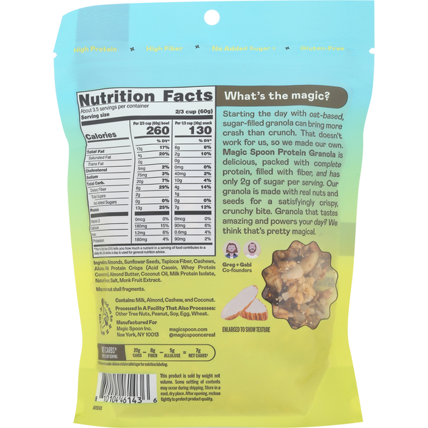 Granola de Proteína de Almendra con Miel Sin Granos Magic Spoon