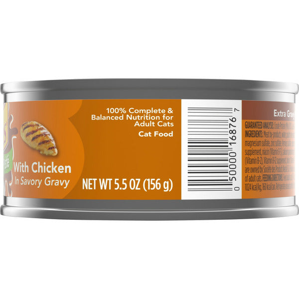Purina Friskies Gravy Pate Wet Cat Food with Chicken