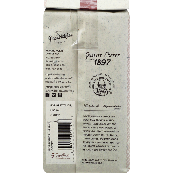 Café Espresso Italien Torréfié Foncé PapaNicholas