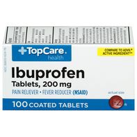 TopCare Ibuprofen Coated Tablets, 200 mg