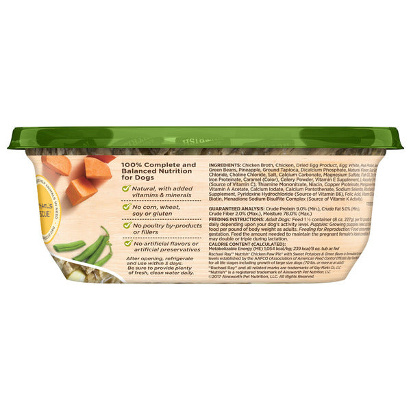 Rachael Ray Nutrish Chicken Paw Pie Nourriture Humide pour Chien