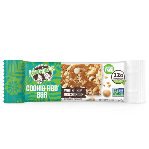Lenny & Larry's Cookie-fied Bar Protein Bar, White Chip Macadamia