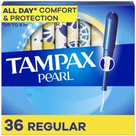 TAMPAX Pearl Tampons con Braid LeakGuard, Regular