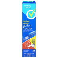 Simply Done Double Zipper Gallon Size Freezer Bags
