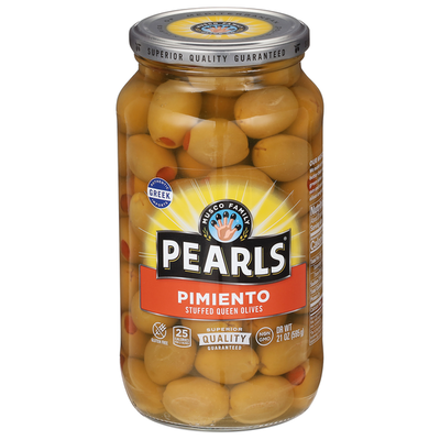 Aceitunas Reina Rellenas de Pimiento Pearls