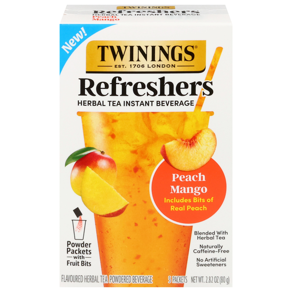 Twinings Refreshers Instant Peach Mango Herbal Tea