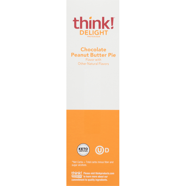 think! Barras de Proteína de Chocolate y Mantequilla de Maní Keto