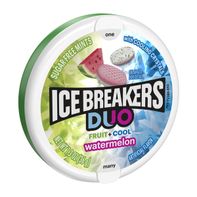 Dulces ICE BREAKERS Duo Fruit Plus Cool Watermelon