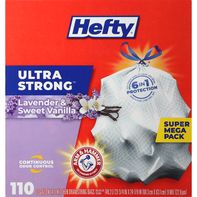 Hefty Tall Kitchen Bags with Drawstring Closure - Lavender Scent
