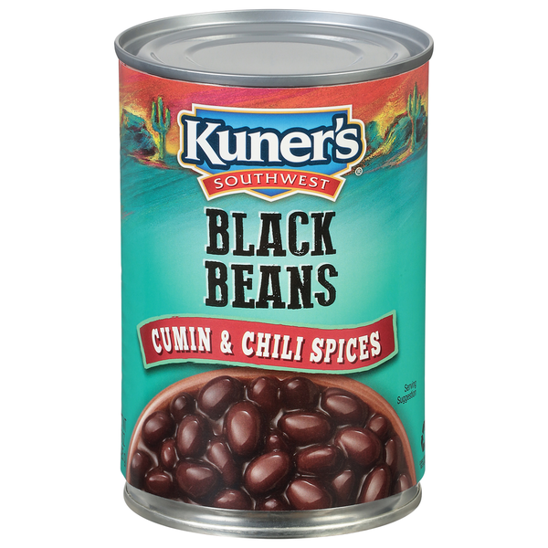 Haricots noirs Kuner avec cumin et épices chili