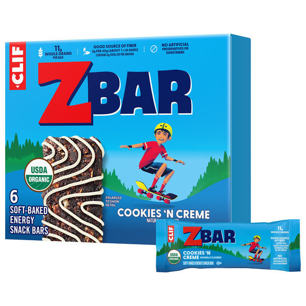 ZBAR Cookies 'N Creme Soft-Baked Energy Snack Bars - 7.62 oz