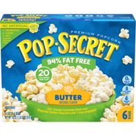 Palomitas de Maíz Pop Secret 94% Sin Grasa Mantequilla para Microondas