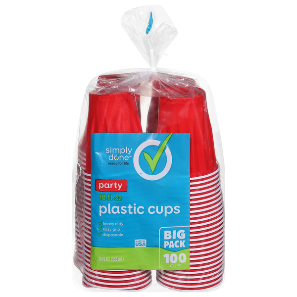 Gobelets en plastique Simply Done de 18 oz - Grand pack