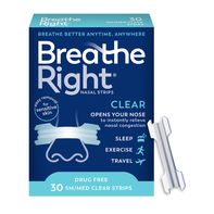 Breathe Right Original Clear Nasal Strips - Pequeñas