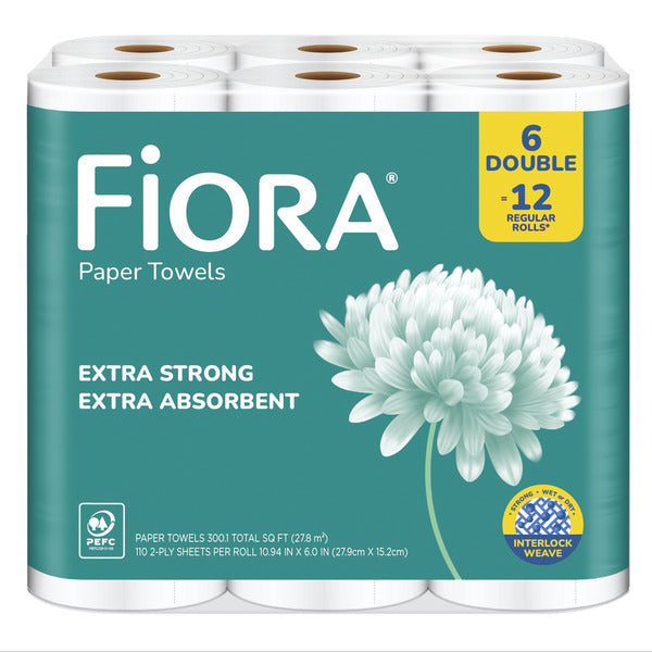 Fiora 2-Ply Extra Strong Double Rolls Paper Towels