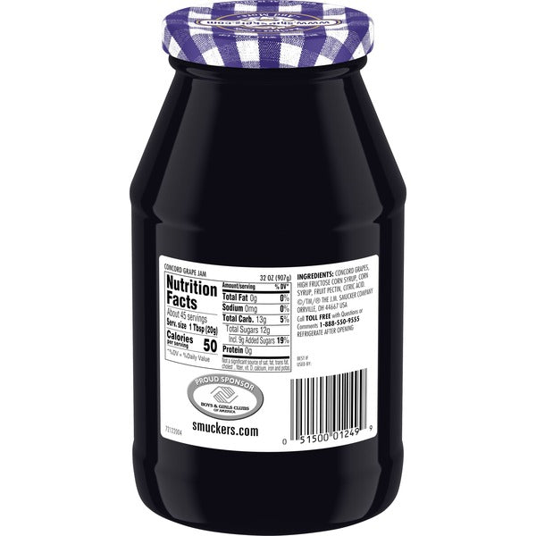 Mermelada de Uva Concord de Smucker's - Tamaño Económico