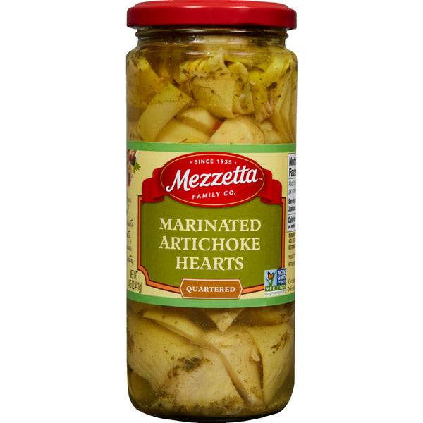 Cœurs d'artichauts marinés Mezzetta - Quartés