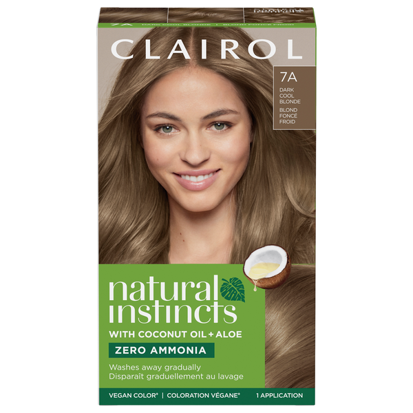 Clairol 7A Blond Froid Foncé Vegan avec Huile de Noix de Coco