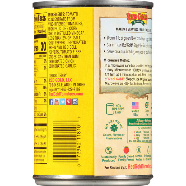 Sauce Originale Sloppy Joe Red Gold
