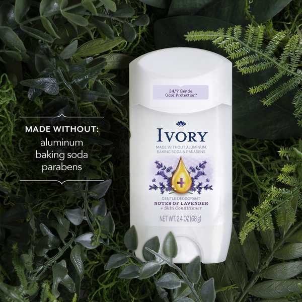Desodorante Suave Ivory con un Toque de Lavanda