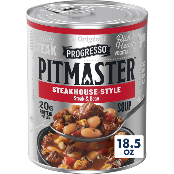 Progresso Pitmaster Steakhouse Style Steak and Bean Soup