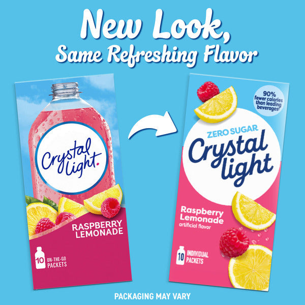 Mezcla de Bebida en Polvo de Limón con Frambuesa Crystal Light