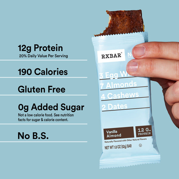RXBAR Vanilla Almond Protein Bars - 12 Count