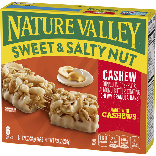 Barres de granola Nature Valley aux noix de cajou sucrées et salées