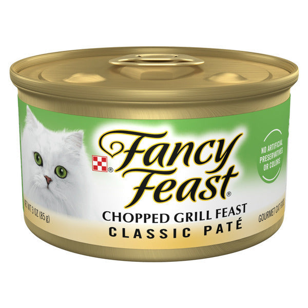 Purina Fancy Feast Chopped Grill Feast Comida Húmeda para Gatos Pate Clásica