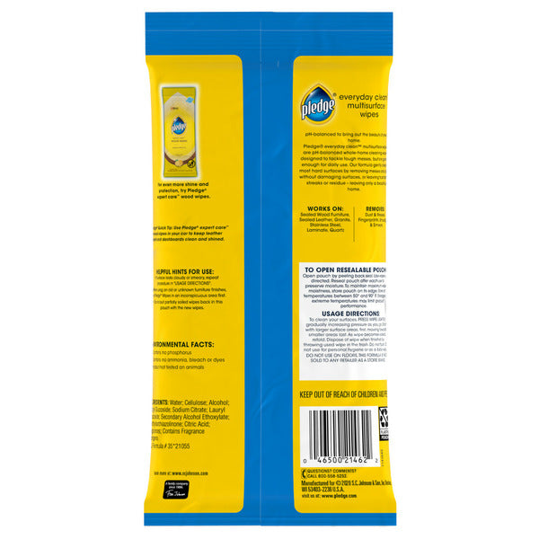 Toallitas Multisuperficie Pledge Everyday Clean™ - Aroma Cítrico Fresco