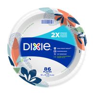 DIXIE 10 Inch Paper Dinner Plates - Elegant Design