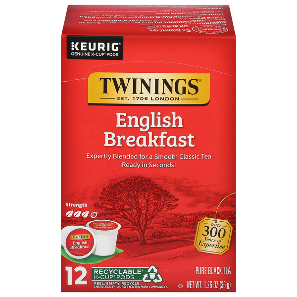 Cápsulas K-Cup de té negro Twinings English Breakfast