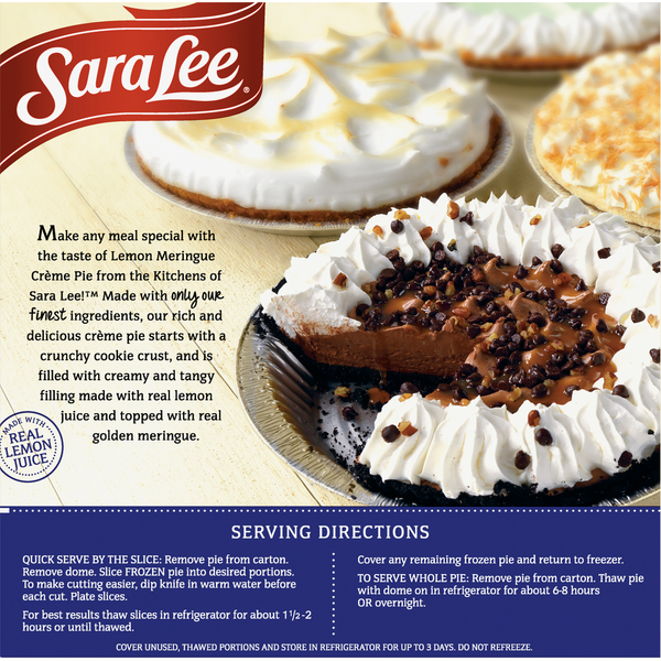 Sara Lee Lemon Meringue Pie