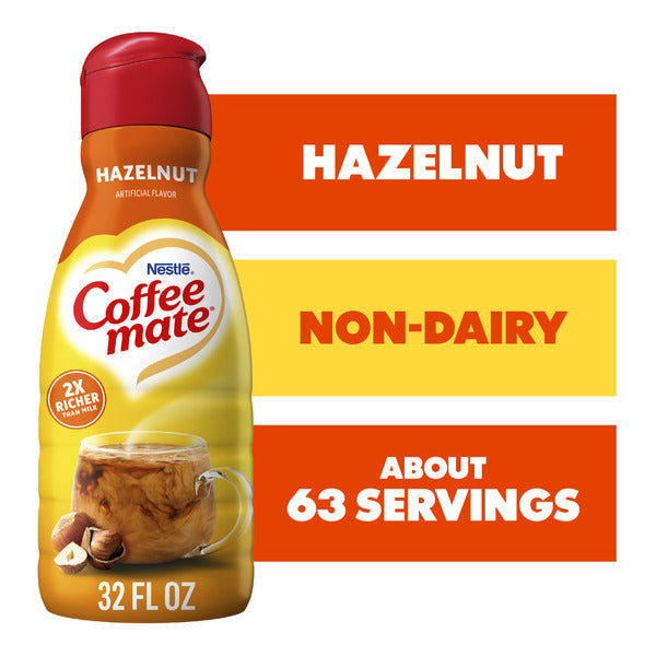 Crema de café líquida Coffee mate de avellana