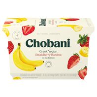 Chobani Greek Yogurt, Reduced Fat, Strawberry Banana