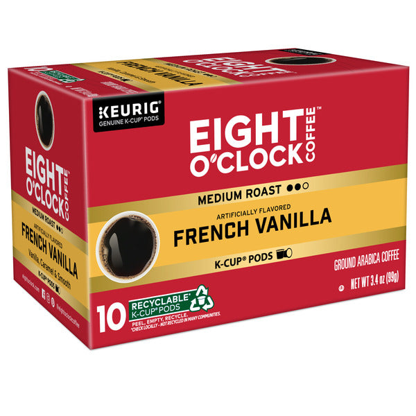 Capsules de café K-Cup à torréfaction moyenne French Vanilla d'Eight O’Clock