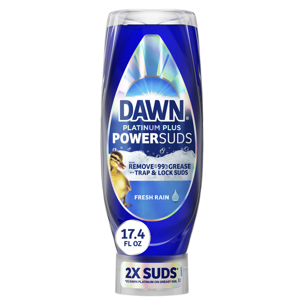 Dawn Platinum Plus PowerSuds Dish Soap, EZ-Squeeze Bottle