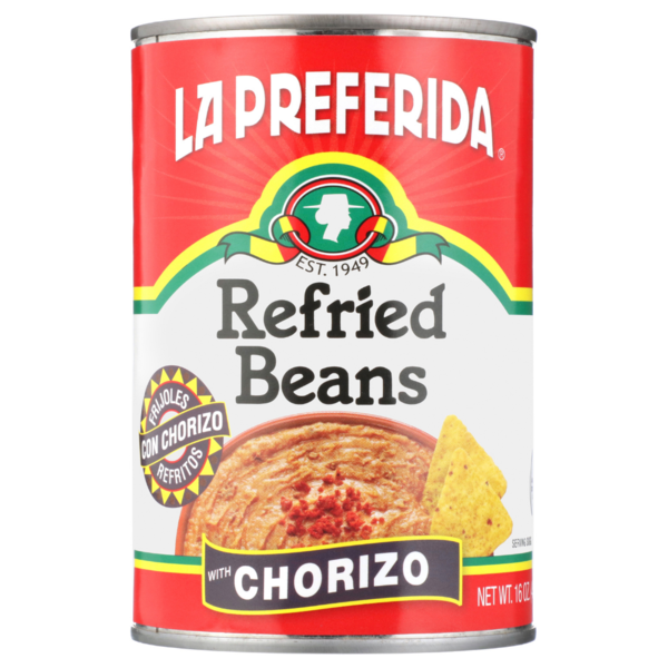 Frijoles Refritos La Preferida con Chorizo