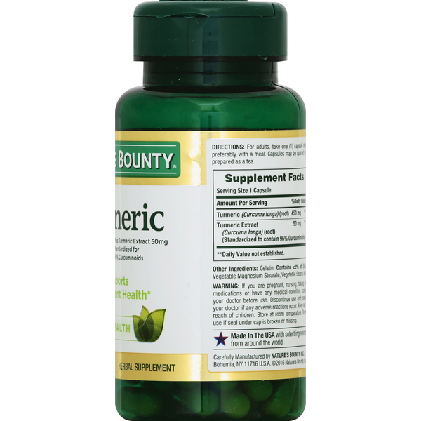Suplemento de Cúrcuma de Nature's Bounty