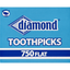 Cure-dents en diamant plat premium