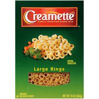 Pâtes en anneaux larges Creamette