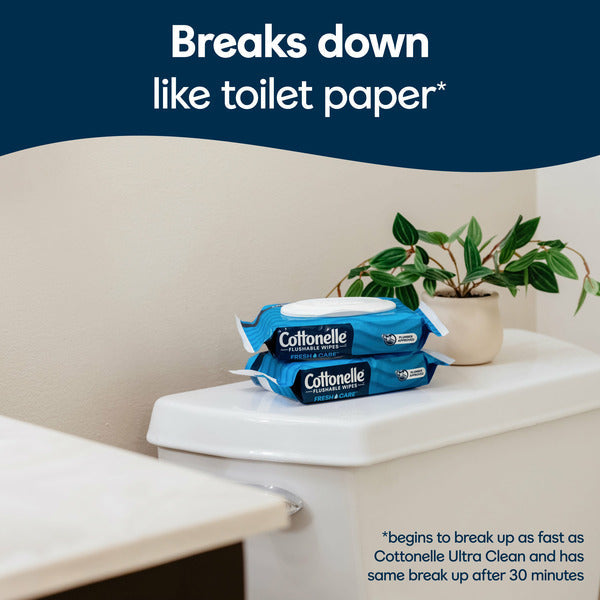 Lingettes humides jetables Cottonelle Fresh Care