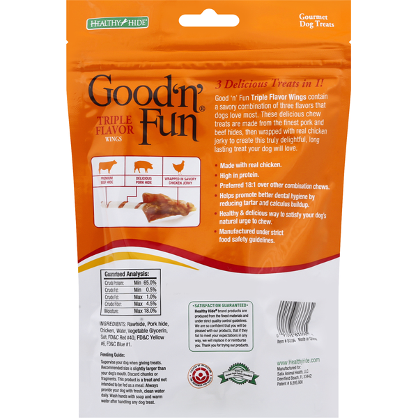 Alas Gourmet de Triple Sabor Good 'n' Fun para Perros