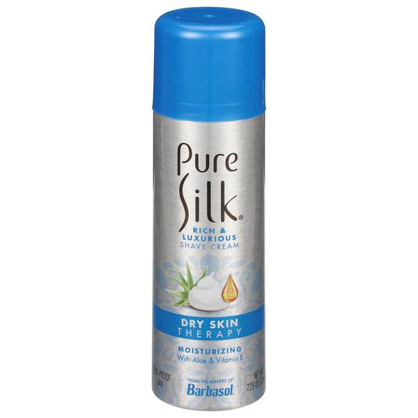Pure Silk Shave Cream for Dry Skin Therapy