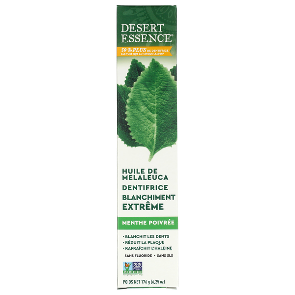 Desert Essence Whitening Toothpaste with Peppermint
