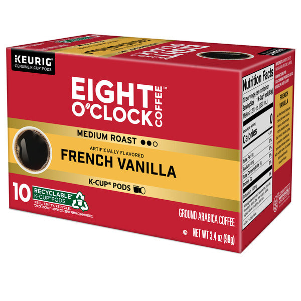 Capsules de café K-Cup à torréfaction moyenne French Vanilla d'Eight O’Clock