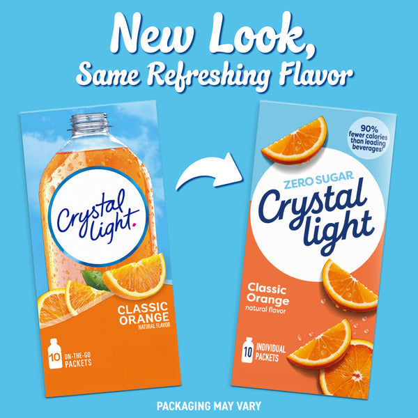 Mélange de boisson en poudre Crystal Light Classic Orange
